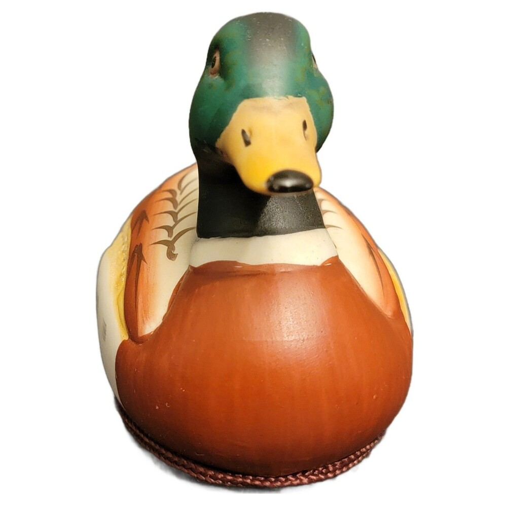 Jasco Ceramic Duck Lint Remover Brush Mallard Duck Figurine Decoy 5 x 2.5 inches - Picture 4 of 9